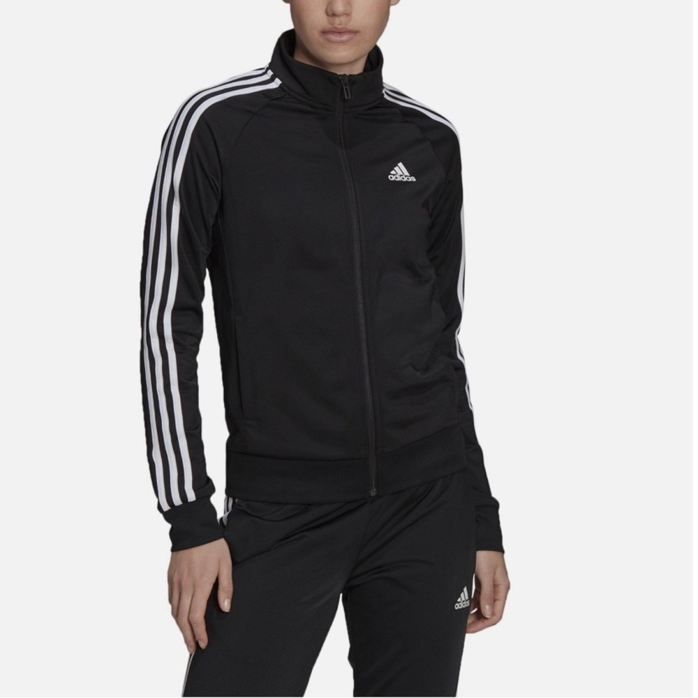 Woman’s Zip Up Adidas Jacket Black Track